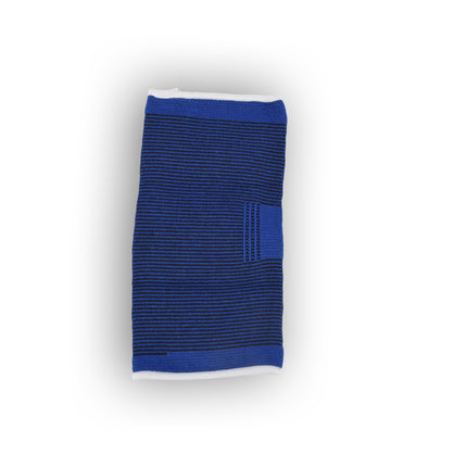 Zachte Blauwe Elleboogbrace - Efficiënte Elleboogsteun - Maat M - Kwalitatieve Elleboogbandage - Betrouwbare Bescherming