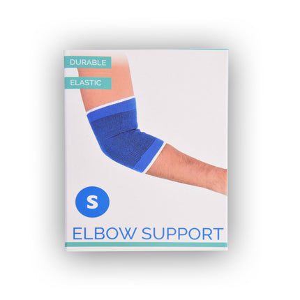 Ontspannende Blauwe Elleboogbandage - Maat S - Sterke Elleboogbrace - Premium Elleboogsteun - Betrouwbare Elleboogbeschermer