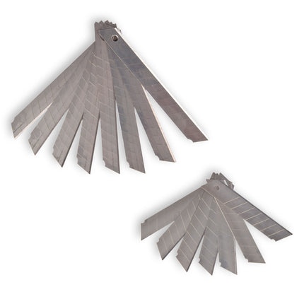 Afbreekmessen en Breekmessen Set - Volledig Snijgereedschap - Geel/Zwart - Lichtgewicht - Set van 10