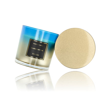 Luxe Geurkaarsen - 45 uur Brandduur - Bosbessen Taart Geurkaarsen in Glas - Perfecte Romantische Cadeau voor Haar
