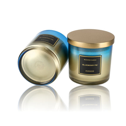 Luxe Geurkaarsen - 45 uur Brandduur - Bosbessen Taart Geurkaarsen in Glas - Perfecte Romantische Cadeau voor Haar