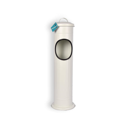 Stijlvolle Witte Staande Asbakken - Rookaccessoire van RVS - 59L - Set van 1