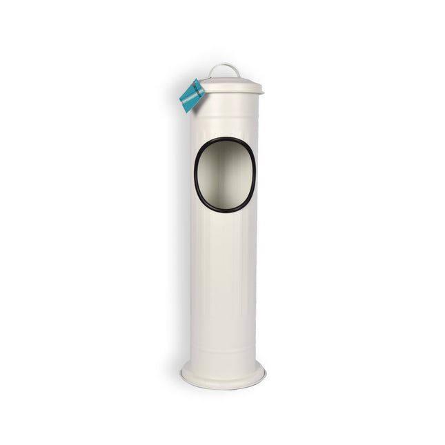 Stijlvolle Witte Staande Asbakken - Rookaccessoire van RVS - 59L - Set van 1