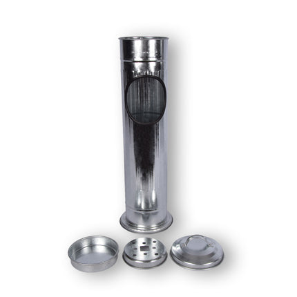 Stijlvolle Zilver Staande Asbakken - Rookaccessoire van RVS - 59L - Set van 1