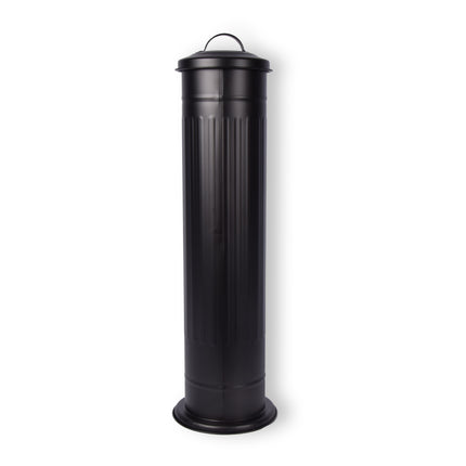 Stijlvolle Zwarte Staande Asbakken - Rookaccessoire van RVS - 59L - Set van 1