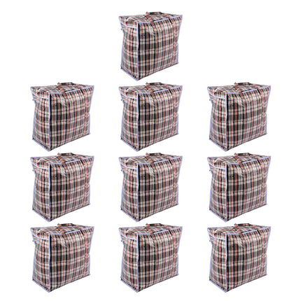 Ruimtebesparend Opbergen: 10 Multifunctionele Opbergtassen met Rits - Gebruik voor Kleding, Speelgoed, Wassen - 50cm x 48cm x 28cm