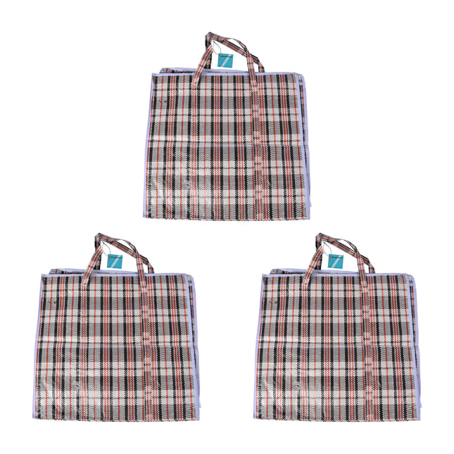 Georganiseerde Ruimte: 3 Handige Multifunctionele Opbergtassen met Rits - Kleding, Speelgoed, Wassen - Afmetingen: 50cm x 48cm x 28cm