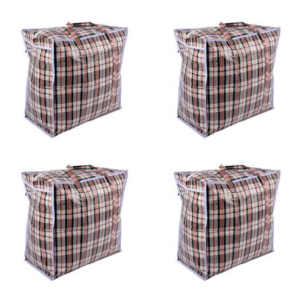 Nuttige Kleding- en Speelgoedopslag - 4x Grote Tas - 50cm x 48cm x 28cm - Inhoud: 4 x opbergtas met ritsluiting