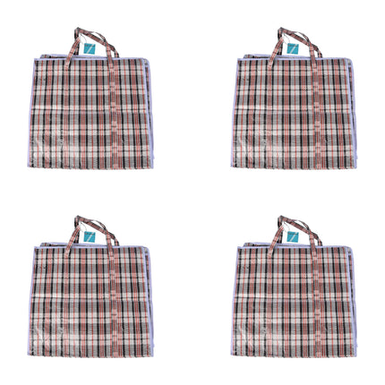 Nuttige Kleding- en Speelgoedopslag - 4x Grote Tas - 50cm x 48cm x 28cm - Inhoud: 4 x opbergtas met ritsluiting