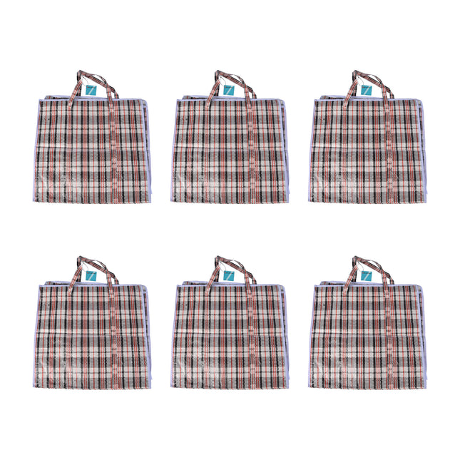6x Grote Opbergtas met Rits - 65L - Ideaal voor Speelgoed & Kleding - Shopper Tas XXL - 50cm x 48cm x 28cm
