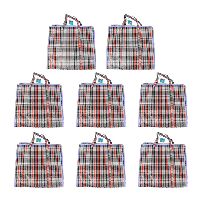 Functionele Opbergtassen 8 Stuks - 65L, 50cm x 48cm x 28cm, Rood & Zwart, Ritsluiting | Kleding, Speelgoed, Wassen | Orden je Leven!