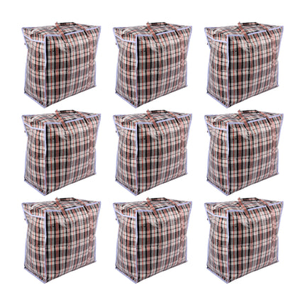 Grote XXL Opbergtas - 65L - Rood & Zwart - 50cm x 48cm x 28cm - Inclusief 9x Opbergtas met Ritssluiting