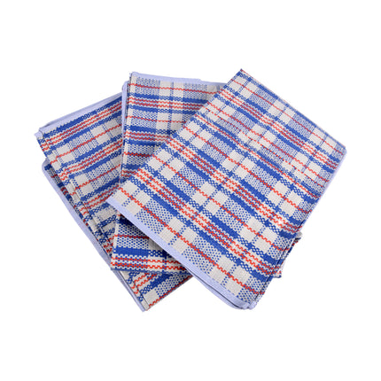 Drie Opbergtassen XXL - 95L - Blauw, Wit & Rood - Met Rits - Voor Speelgoed en Kleding - Afmetingen 70cm x 48cm x 28cm – Wastas