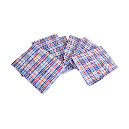 Opbergzakken voor Speelgoed en Kleding (Set van 6) - Ruime Opbergtassen XXL - 95L - Met Rits - Blauw, Wit & Rood - Afmetingen: 70cm x 48cm x 28cm