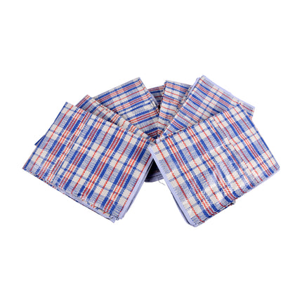 7x Opbergzak voor Speelgoed en Kleding - Ruime Capaciteit van 95L - Afmetingen: 70cm x 48cm x 28cm - Blauw, Wit & Rood