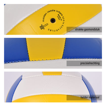 Volleybal | Strandvolleybal | elastisch en scheurbestendig | Diameter 20 cm | Geschikt voor binnen- en buitengebruik