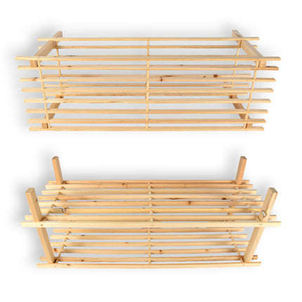 Schoenenrek | 2 laags | Schoenenkast | Houten | Schoenenhouder | Schoenenopberger | Schoenenrekje | 77cm*26cm30cm