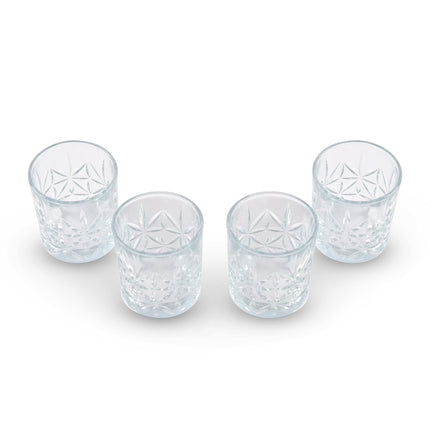 Luxe Transparante Drinkglazen Set - 4 Waterglazen - 230ml – Vaatwasmachinebestendig