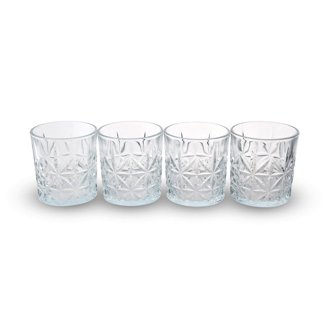 Luxe Transparante Drinkglazen Set - 4 Waterglazen - 230ml – Vaatwasmachinebestendig