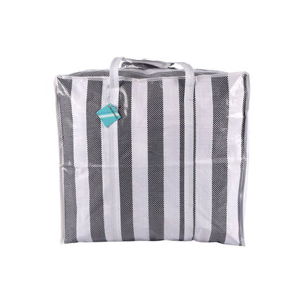 Opbergtas - Zwart-Wit - 55cm x 30cm x 50cm - met Rits -Shopper Tas XXL - 82 Liter - Voor Kleding, Wassen en Reizen