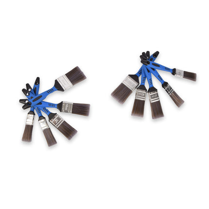 2set x 5pcs | Kwastenset | blauw/grijs/zilver | Kwasten | plastic | Verfkwasten | Schilderkwasten | 27cm*12cm*3.5cm