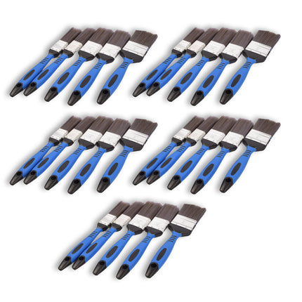 5set x 5pcs  | Kwastenset | blauw/grijs/zilver | Kwasten | plastic | Verfkwasten | Schilderkwasten | 27cm*12cm*3.5cm