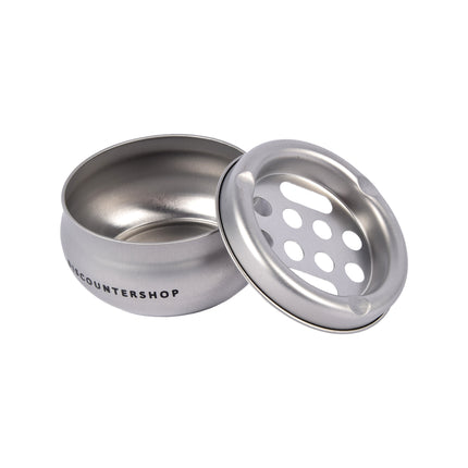 Elegante Aluminium Sigarettenasbak Voor Binnen - Stormasbak - Zilverkleurig - Diameter: 10cm 