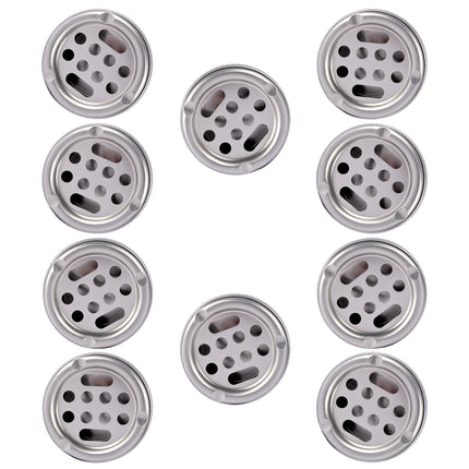 Functionele Zilveren Aluminium Stormasbak - 10 Sigaretten Capaciteit - Hoogte 5.5 cm - Diameter 10 cm - Voor Binnen