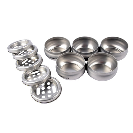 Exclusieve Zilverkleurige Stormasbak voor Binnen - Gemaakt van Aluminium - Ruimte voor 5 Sigaretten - Afmetingen: 5.5cm Hoog, 10cm Diameter 