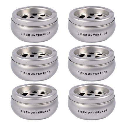 Schitterende Aluminium Stormasbak in Zilver - Ruimte voor 6 Sigaretten - 5.5cm Hoog - 10cm Diameter - Geschikt voor Binnengebruik