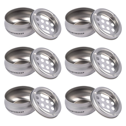 Schitterende Aluminium Stormasbak in Zilver - Ruimte voor 6 Sigaretten - 5.5cm Hoog - 10cm Diameter - Geschikt voor Binnengebruik