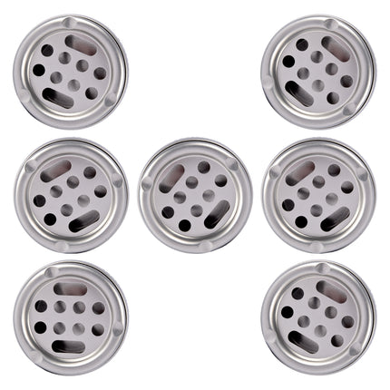 Kwalitatieve Aluminium Asbak - Zilverkleurige Stormasbak voor Binnen - Ruimte voor 7 Sigaretten - 5.5cm Hoog - 10cm Diameter