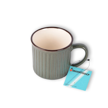 Groene Aardewerken Beker - 250ml - Bekerset voor Koffie en Thee