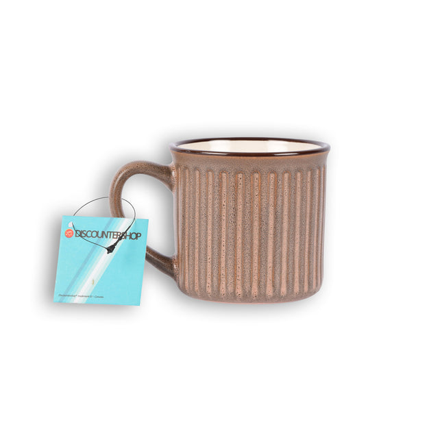 Stijlvolle Paarse Beker - Koffiebeker van Aardewerk - 250ml - Bekerset - 13cm x 9cm - Drinkbeker – Theebeker