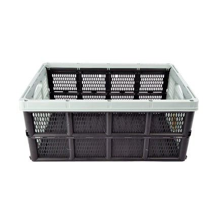 Mintgroene Opvouwbare Vouwkrat 32 Liter | 1 Delige | Gemaakt van Gerecycled Plastic | Lichtgewicht en Duurzaam | 50cm x 21cm x 33cm | Kwaliteitstoeslag Ontmoet Gemak