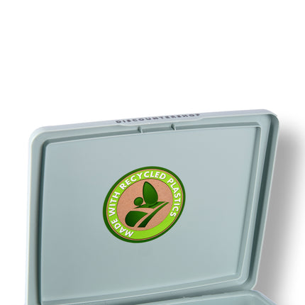 Efficiënte en Stijlvolle Prullenbak 8 Liter voor Keuken en Kantoor - Mint Groen - 23.5cmx19 cm