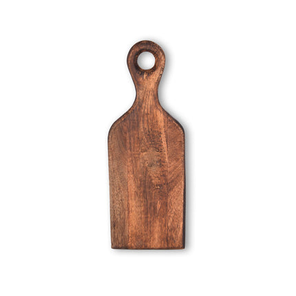 Snijplankje | Houten snijplankje | Met handvat | Kaasplank | 553 g | donker bruin | 38cm*2cm*14.5cm