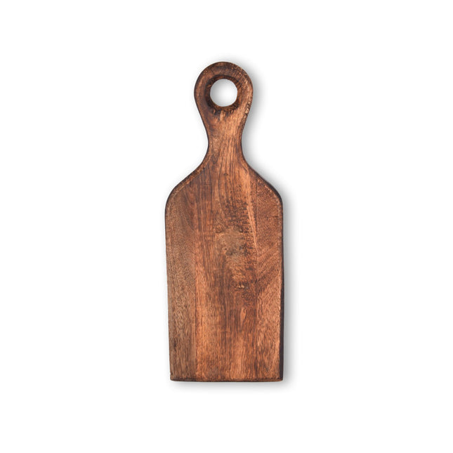 Snijplankje | Houten snijplankje | Met handvat | Kaasplank | 553 g | donker bruin | 38cm*2cm*14.5cm