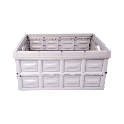 Betrouwbare Opslag: Grijze Opvouwbare Vouwkrat 45 Liter | Gehard Plastic | Max Belasting 35 kg | 53cm x 40cm x 26cm | Ruimte Toegankelijk Maken Leven Ve-reenvoudigen