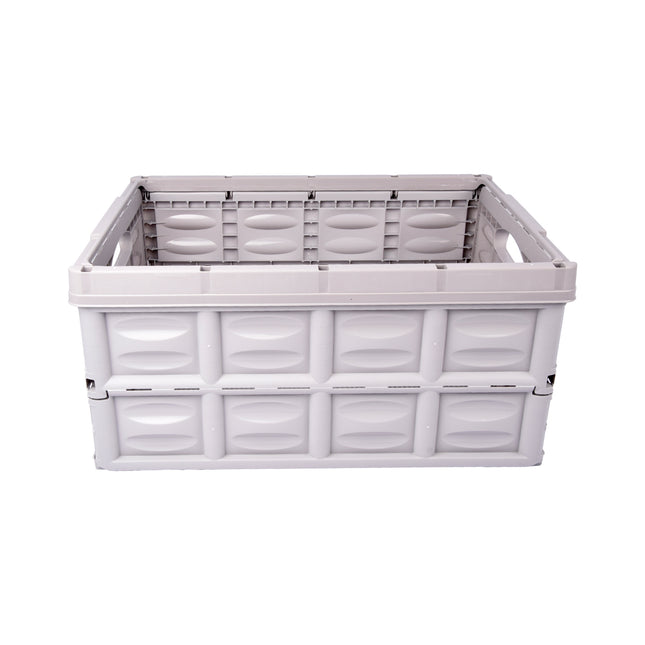 Betrouwbare Opslag: Grijze Opvouwbare Vouwkrat 45 Liter | Gehard Plastic | Max Belasting 35 kg | 53cm x 40cm x 26cm | Ruimte Toegankelijk Maken Leven Ve-reenvoudigen