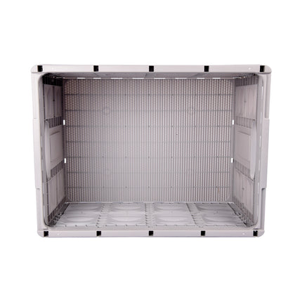 Betrouwbare Opslag: Grijze Opvouwbare Vouwkrat 45 Liter | Gehard Plastic | Max Belasting 35 kg | 53cm x 40cm x 26cm | Ruimte Toegankelijk Maken Leven Ve-reenvoudigen
