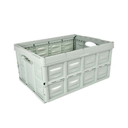 Vouwkrat 45 Liter Mintgroen | Opvouwbare Kledingmand 53cm x 40cm x 26cm | Stevige  zonder Deksel met Soft-Touch Handgrepen | Ideaal voor Opslag en Transport | Voor Kleding Gereedschap Speelgoed  Boodschappen 