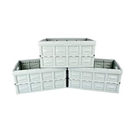 Opvouwbare Vouwkrat 45L |  Mintgroen | Sterk Plastic | 53cm x 40cm x 26cm | Draaglast 35kg | 3 stuks | Ruimtebesparend en Stapelbaar | Opvouwbare Kledingmand Voor Praktische Opbergoplossing