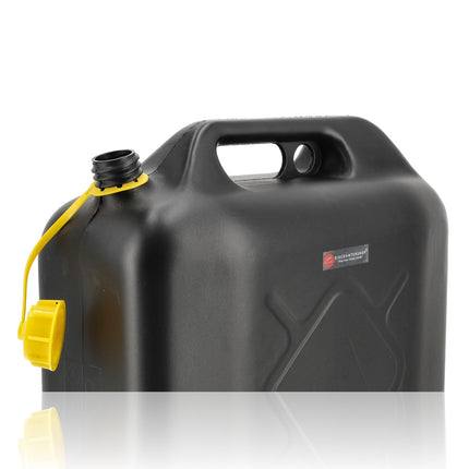 20 Liter Jerrycan UN-gecertificeerd – Stevig Kunststof (HDPE) voor Benzine, Diesel en Andere Vloeistoffen met Flexibele Schenktuit