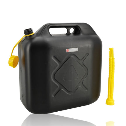 20 Liter Jerrycan UN-gecertificeerd – Stevig Kunststof (HDPE) voor Benzine, Diesel en Andere Vloeistoffen met Flexibele Schenktuit