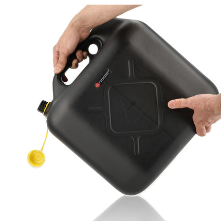 20 Liter Jerrycan UN-gecertificeerd – Stevig Kunststof (HDPE) voor Benzine, Diesel en Andere Vloeistoffen met Flexibele Schenktuit