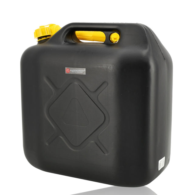 20 Liter Jerrycan UN-gecertificeerd – Stevig Kunststof (HDPE) voor Benzine, Diesel en Andere Vloeistoffen met Flexibele Schenktuit