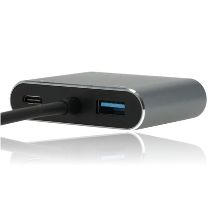 USB-C naar HDMI & VGA Adapter 4-in-1 – Verloopstuk met 4K HDMI, USB 3.0, USB-C Opladen – Geschikt voor MacBook, Laptop, iPad, Chromebook, Samsung & Meer
