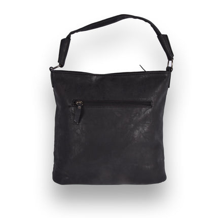 Leren Portemonnee Dames - Rood - 10.5x3.5x8.5cm - Met 1 vak, 2x muntvakkjes, 8x creditcards vakkjes - 4east