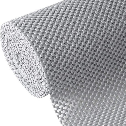 Non Slip Grip mat grijs | 45x125 cm Antislipmat Gaas Patroon voor Bureaus en Keukenlades | Interieuraccessoires
